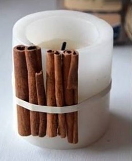 tarçın 1 Çubuk Tarçınla Kolay Dekoratif Mum Yapımı