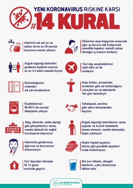 Koronavirüse Karşı Giysiler Nasıl Temizlenmeli? 1 14kural2 Koronavirüse Karşı Giysiler Nasıl Temizlenmeli?