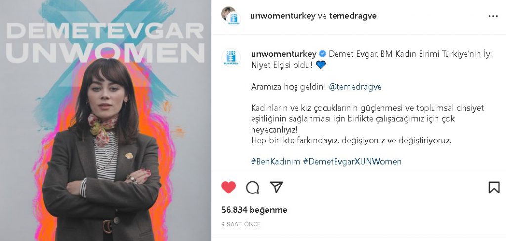 Demet Evgar, 8 Mart Kadınlar Günü için Tek Kişilik Eylem Yaptı 2 womenturkey Demet Evgar, 8 Mart Kadınlar Günü için Tek Kişilik Eylem Yaptı